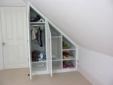 wardrobe in loft eaves